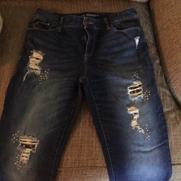 chicos distressed jeans